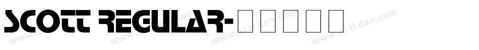 Scott Regular字体转换